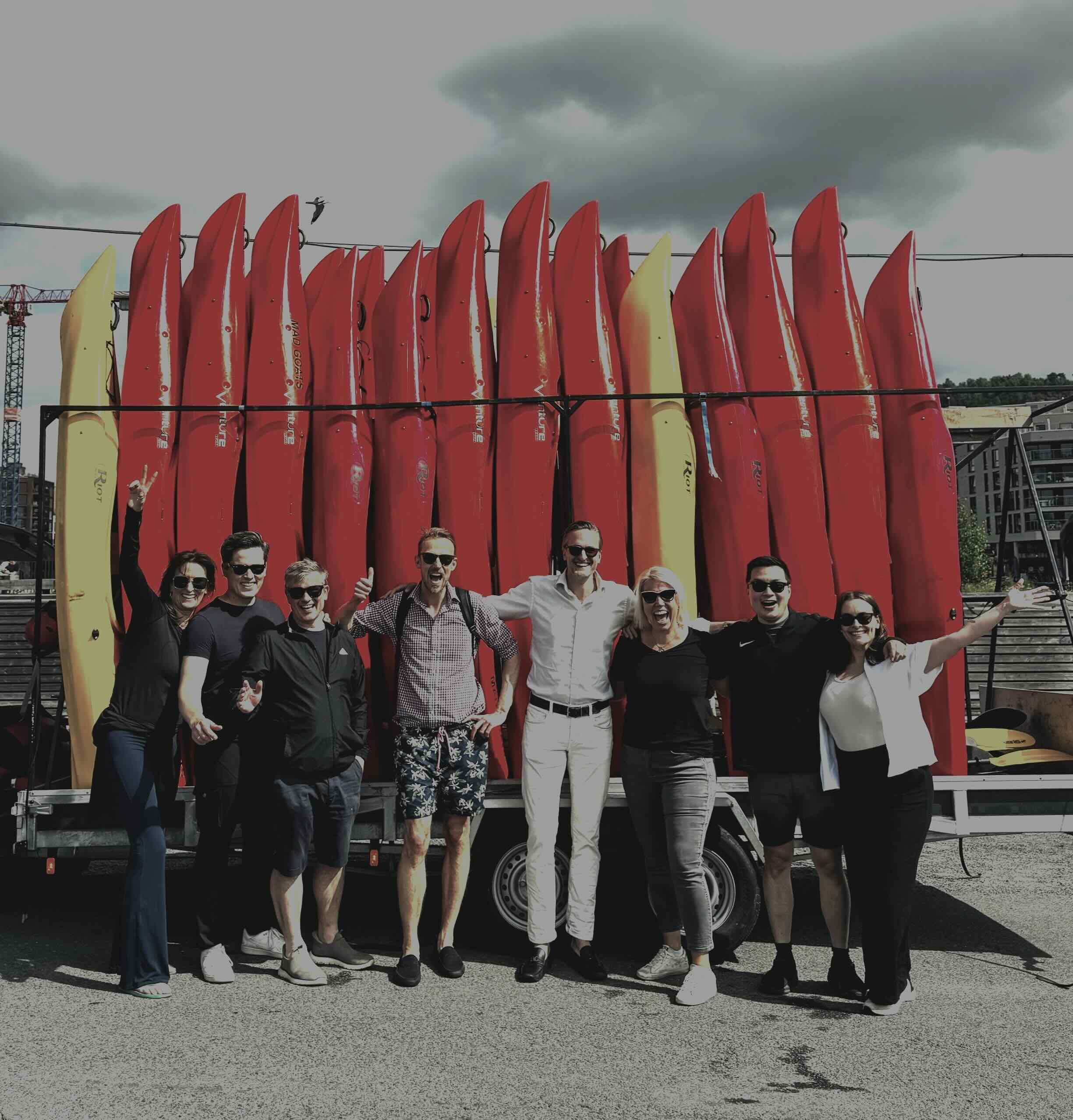 Team i arbeid med kunden i fokus